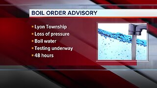 Precautionary boil water advisory in effect for Lyon Township
