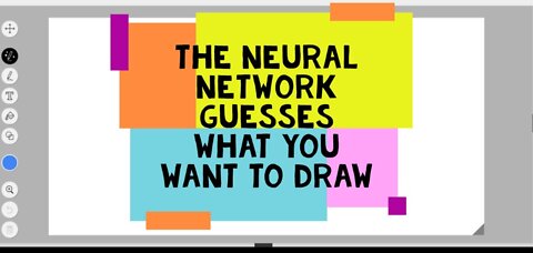 The neural network guesses what you want to draw