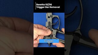 Firearms Gunsmithing: Beretta 92 FS trigger bar removal