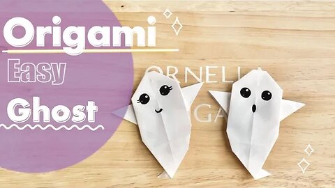 👻 Easy Cute Halloween Ghost origami | Fun Birthday and Halloween Decorations, Cute Party Favors