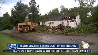 Severe weather across much of the country