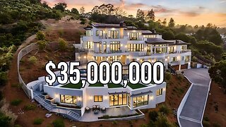 Inside this $35 Million Modern hilltop Mansion | Mansion Tour