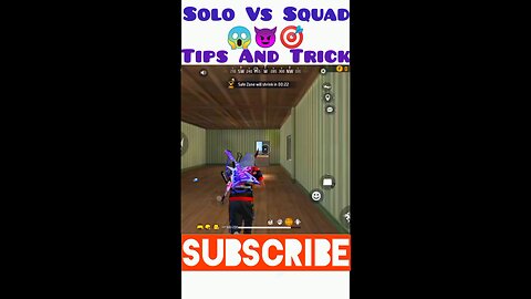 Solo Vs Squad Free Fire Gameplay Tips and tricks