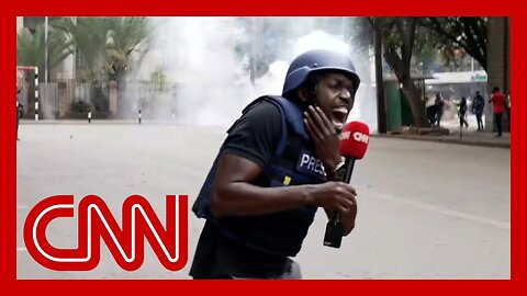 CNN reporter hit by fragment of tear gas canister while reporting on Kenya protests | N-Now