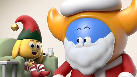 Christmas Cartoons for Kids - Santa Gets a Little Stuck & More Xmas Funny Videos