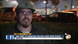 Man tries to kidnap boy walking home from school