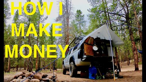 4x4 #VanLife in a Truck: July Income Report - How I Make Money as a Nomad