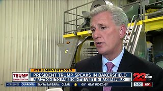 President Trump speaks in Bakersfield
