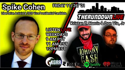 The Rundown Live #789 - Guest Spike Cohen, Libertarianism, Lockdown Mandates