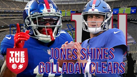 Daniel Jones named PFF Offensive Player of the Week | Kenny Golladay clears up frustration