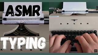 Pro Typing on a Real Typewriter ASMR (No Talking)