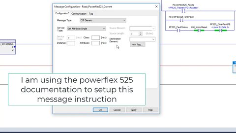 Reading PowerFlex 525 Output Current Using Message Instructions in Studio 5000