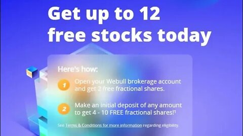 Get up to 12 Free Stocks with Webull