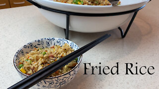 Easy Ham Fried Rice/簡單的火腿炒飯