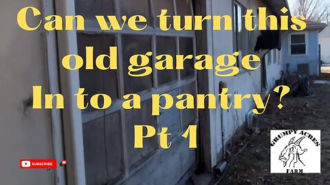 Remodeling a garage in to our deep pantry -Part 1