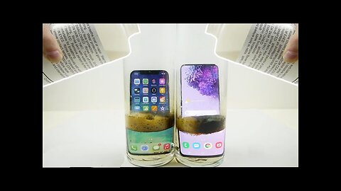 iPhone 12 vs Samsung Galaxy S20 in Piranha Acid Experiment! Will it Survive