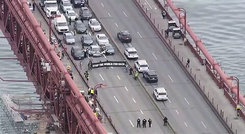BREAKING: Anti-Israel demonstrators shut down both directions of the Golden Gate Bridge