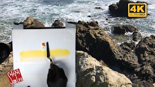 ASMR A Deck in the Ocean Painting Tutorial