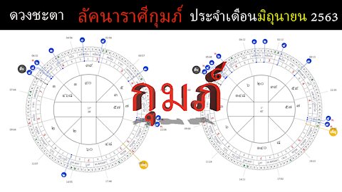 ดวงชะตาลัคนาราศีกุมภ์ ประจำเดือนมิถุนายน 2563