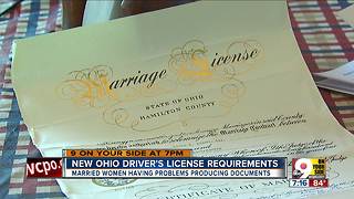 Married women having problems with new license