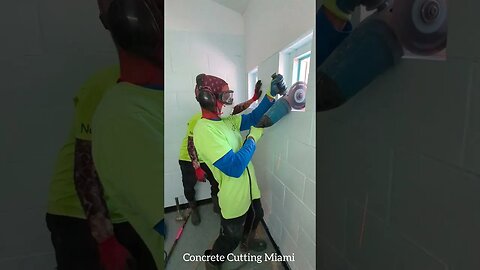 Cutting metal window frames in Jail