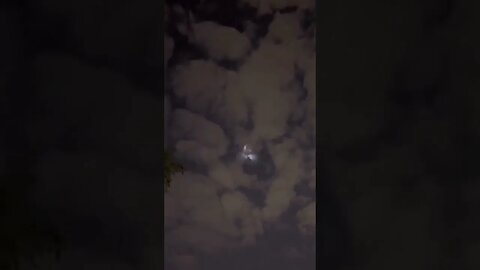 UFO Group of people capture a Strange Luminous Event Object moves through the Cluds at Night Mexico