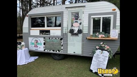 Retro 1975 8' x 16' Ice Cream Trailer | Vintage Mobile Ice Cream Store for Sale in Louisiana