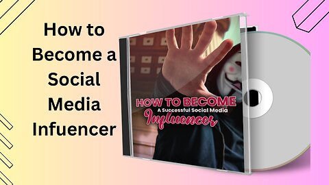 How to become an social media influencer