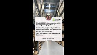 The BIGGEST misconception with starting a shopify store..