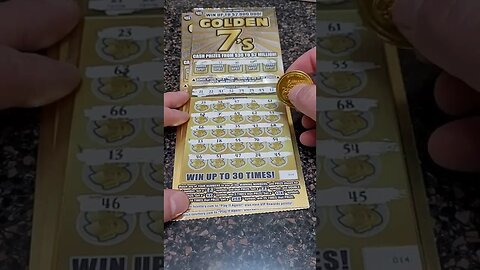 Winning Golden 7 Lottery Ticket Tennessee Scratch Off!