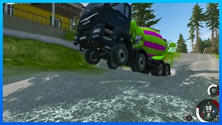 TruckFails | Trucks vs Massive Potholes #238 | BeamNG.Drive |TrucksFails