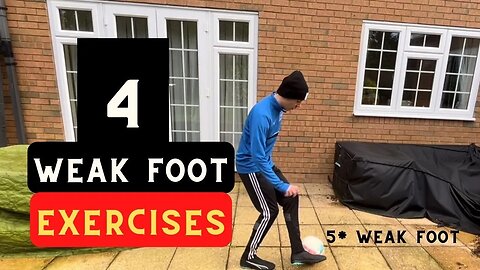 How I Improved My Weak foot | Football Home Workout