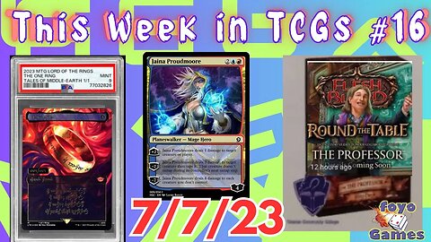 This Week in TCGS #16 | The One Ring Claimed | Tolarian Prof x FAB Blitz Set | HearthStone Planeswal