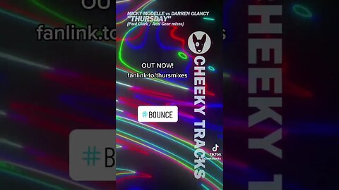 🎵 OUT NOW: Micky Modelle vs Darren Glancy - Thursday (Axel Gear remix) 🎵 #Bounce #CheekyTracks