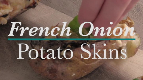 French Onion Potato Skins