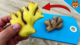 You have NEVER peeled Ginger so easily 💥 (Ingenious TRICK) 🤯