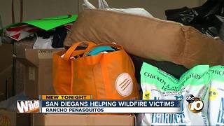 San Diegans helping California wildfire victims