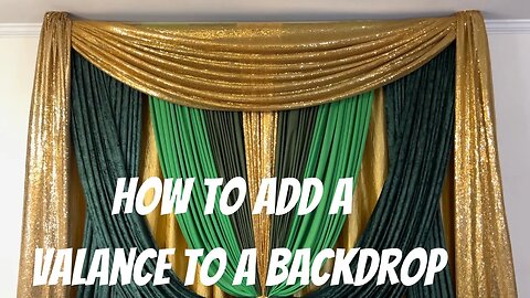 How to add a valence to a backdrop