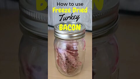 Using Freeze-Dried Turkey Bacon #shorts