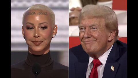 Amber Rose Pledges Support to Donald Trump at RNC (A Uniting The Country Puppet🤡 💩)