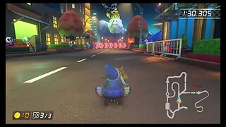 Mario Kart 8 Deluxe DLC Wave 5 Time Trials - Tour Vancouver Velocity (200cc) - 1:30.305