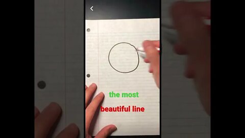 The most perfect line you can draw without a ruler