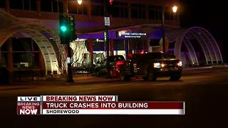 Vehicle Crashes Into Building in Shorewood