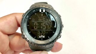 OTS 50M Waterproof Military Sports Digital Watch Review