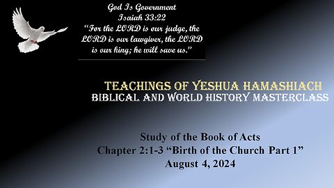 8-4-24 Study of the Book of Acts Chapter 2:1-3