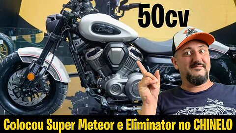 Com 50cv e 450cc nova CUSTOM COLOCOU SUPER METEOR e Eliminator no CHINELO