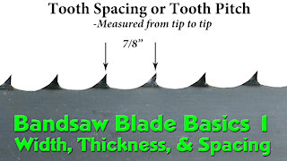 Sawmill Bandsaw Blade Basics Part 1 - Width, Thickness, and Tooth Spacing