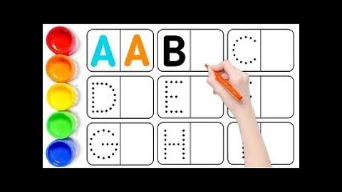 How to write capital letters | Abc writing practice | a for apple b for ball