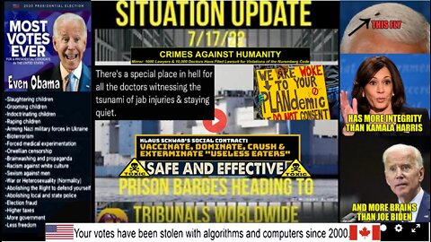 Situation Update: Prison Barges Heading To Military Tribunals Worldwide! Ukraine Bombs Donbass...