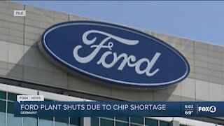 Ford plant shuts due to chip shortage